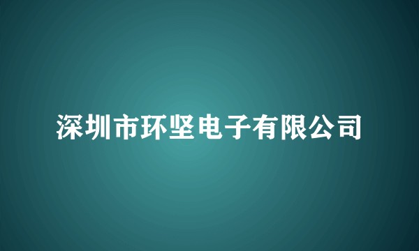 深圳市环坚电子有限公司