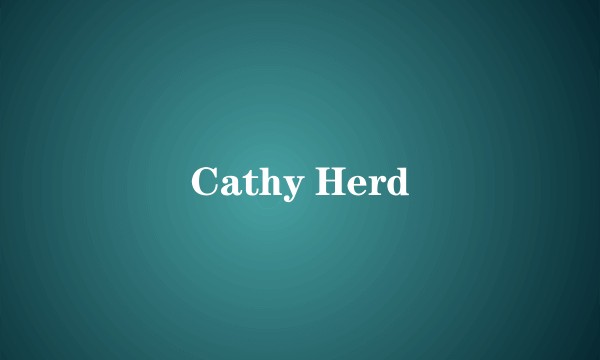 Cathy Herd