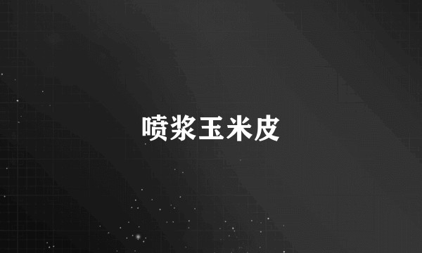 喷浆玉米皮