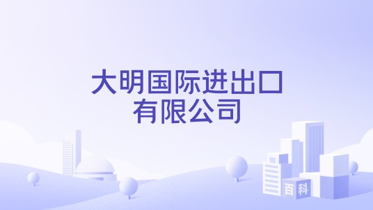 大明国际进出口有限公司