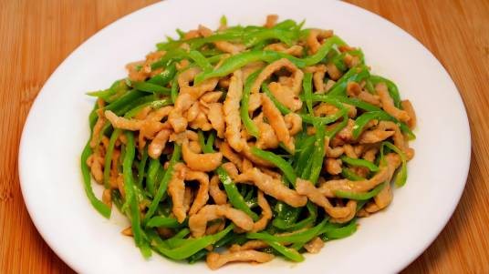 青椒丝炒肉