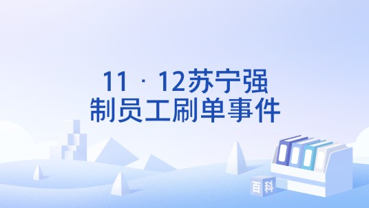 11·12苏宁强制员工刷单事件