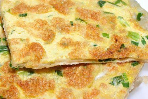 葱油煎蛋饼