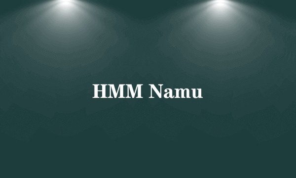 HMM Namu