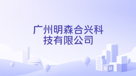 广州明森合兴科技有限公司