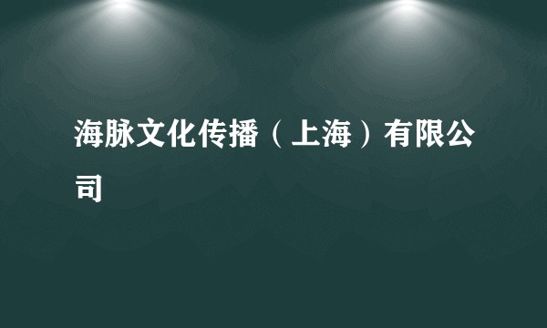 海脉文化传播（上海）有限公司