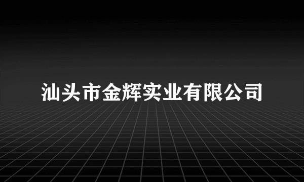 汕头市金辉实业有限公司