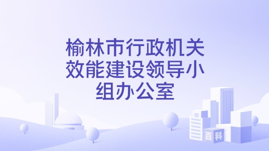 榆林市行政机关效能建设领导小组办公室