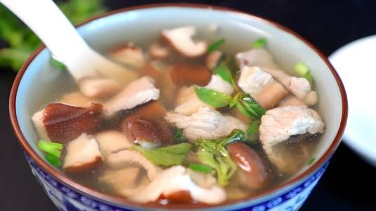 香菇肉片汤