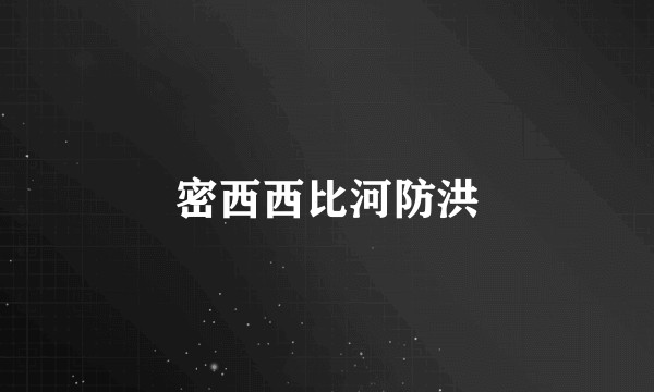 密西西比河防洪