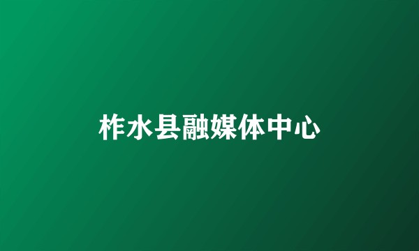 柞水县融媒体中心