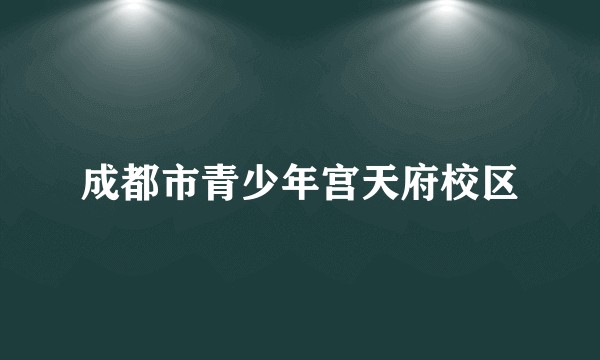 成都市青少年宫天府校区