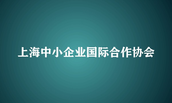 上海中小企业国际合作协会
