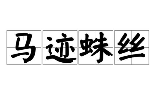 马迹蛛丝