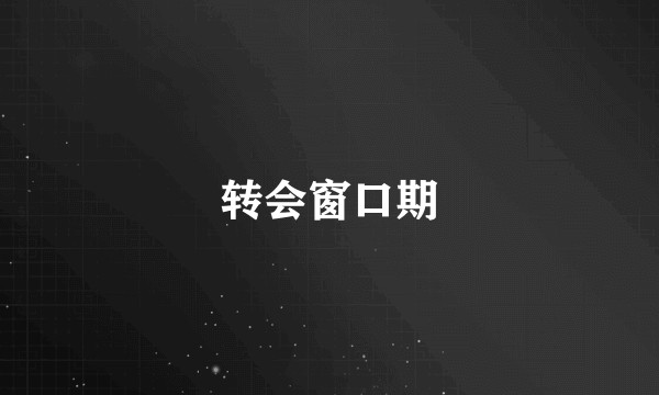 转会窗口期