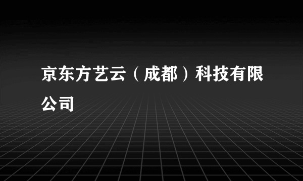 京东方艺云（成都）科技有限公司