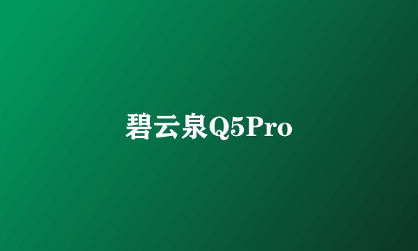 碧云泉Q5Pro
