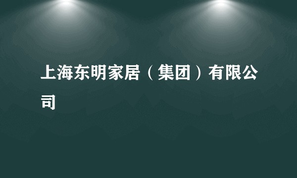 上海东明家居(集团)有限公司