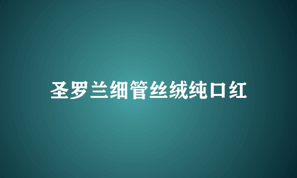圣罗兰细管丝绒纯口红