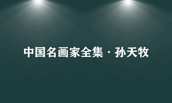 中国名画家全集·孙天牧