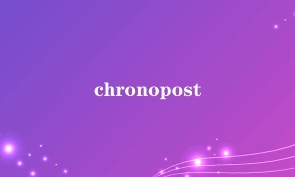 chronopost