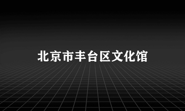 北京市丰台区文化馆