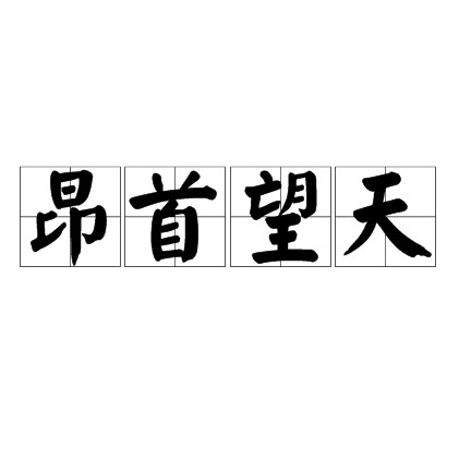 昂首望天