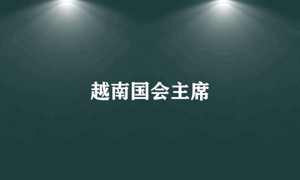 越南国会主席