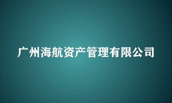 广州海航资产管理有限公司
