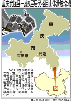 5·1重庆山体滑坡