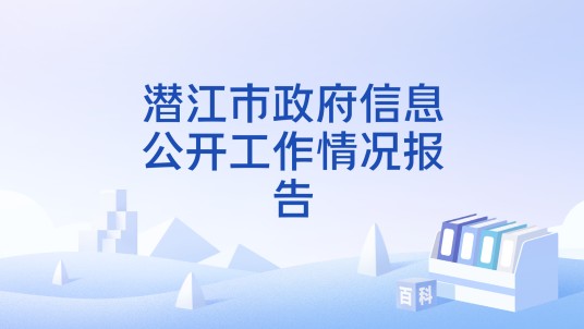 潜江市政府信息公开工作情况报告