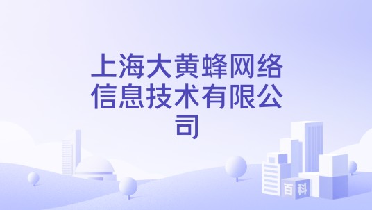 上海大黄蜂网络信息技术有限公司