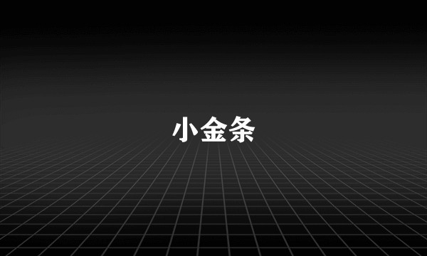 小金条