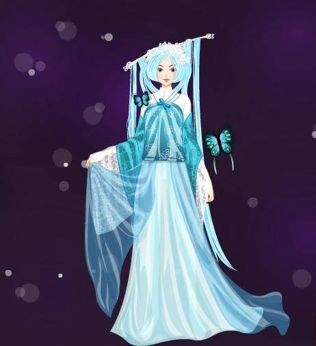 蓝彩仙子