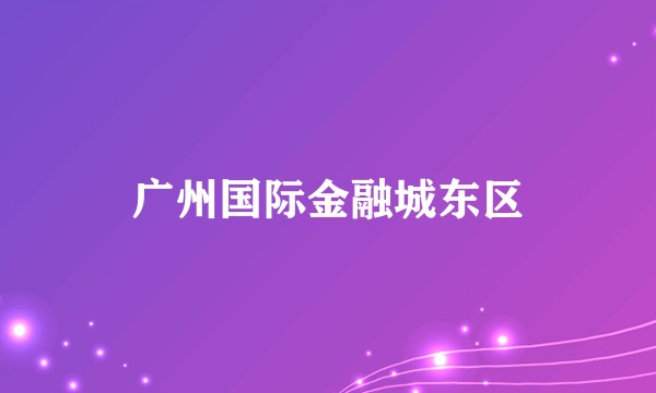 广州国际金融城东区