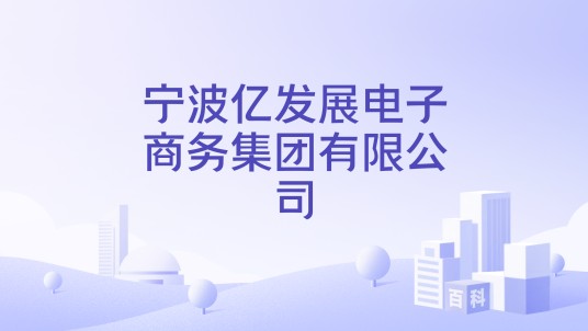 宁波亿发展电子商务集团有限公司