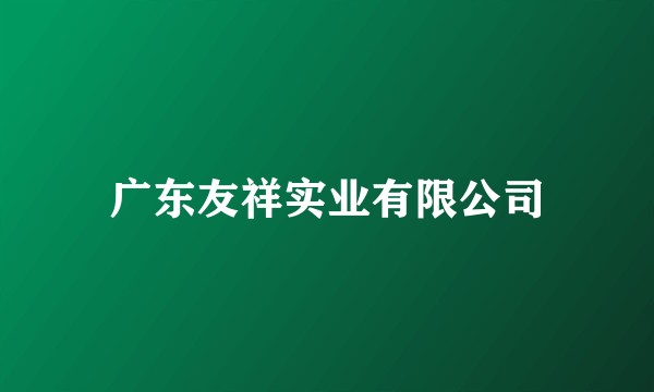广东友祥实业有限公司