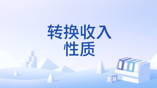 转换收入性质