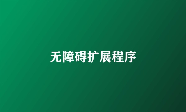 无障碍扩展程序