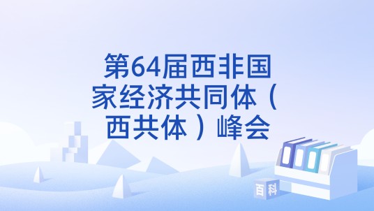 第64届西非国家经济共同体（西共体）峰会