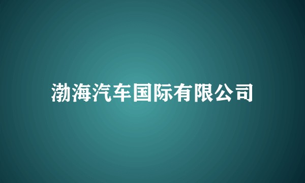 渤海汽车国际有限公司