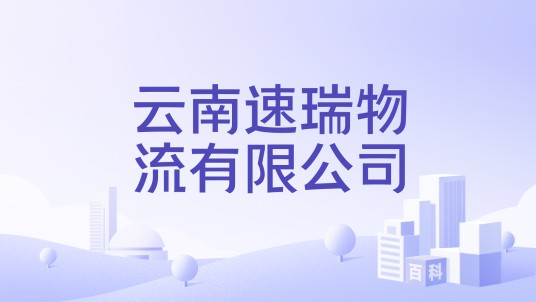 云南速瑞物流有限公司