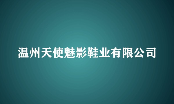 温州天使魅影鞋业有限公司