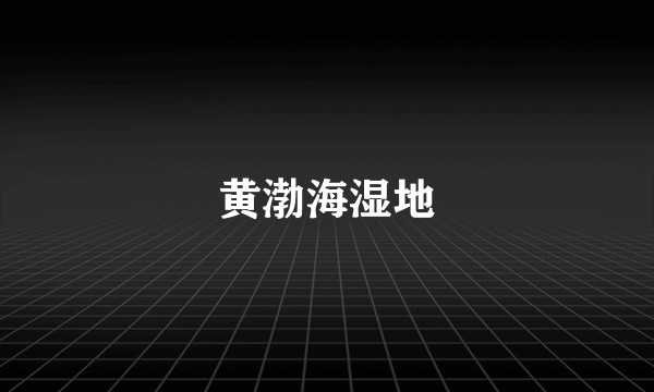 黄渤海湿地