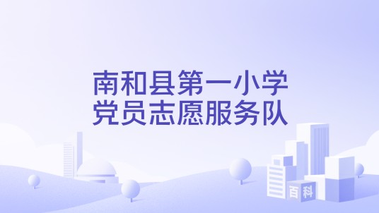 南和县第一小学党员志愿服务队