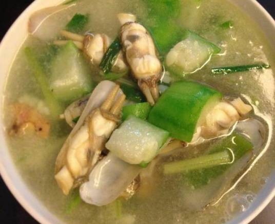 老蛏丝瓜汤