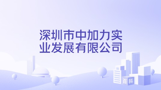 深圳市中加力实业发展有限公司