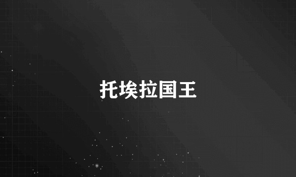 托埃拉国王