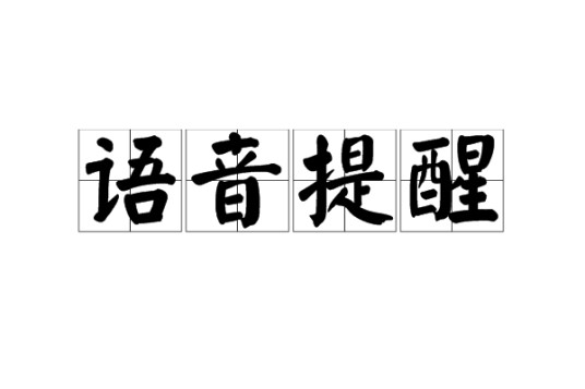 语音提醒