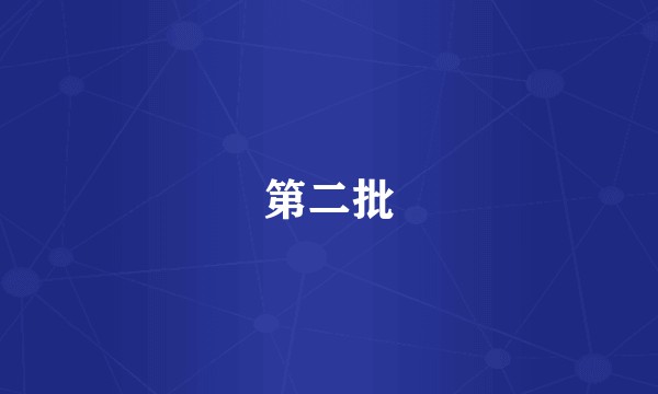 第二批